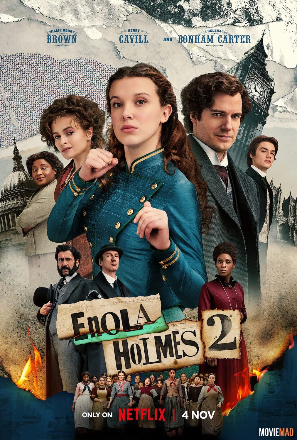 full moviesEnola Holmes 2 (2022) Hindi Dubbed ORG HDRip Netflix Full Movie 1080p 720p 480p