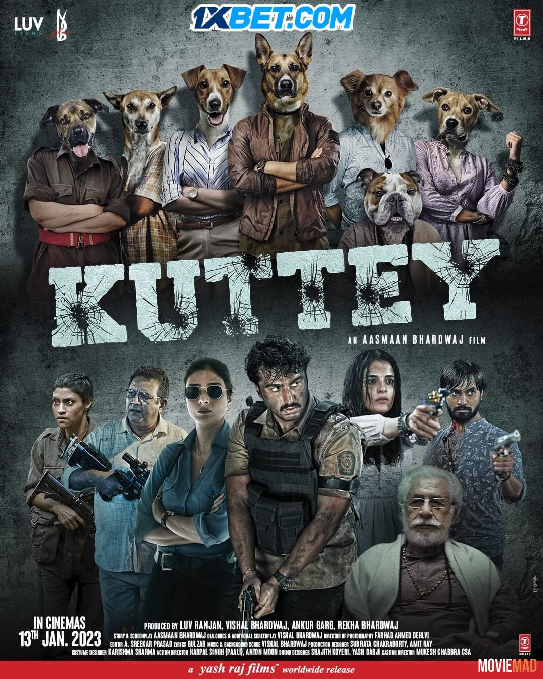 full moviesKuttey (2023) Hindi Dubbed pDVDRip Full Movie 1080p 720p 480p